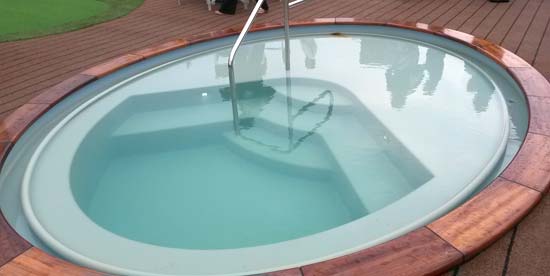 The MS Jane Austen plunge pool