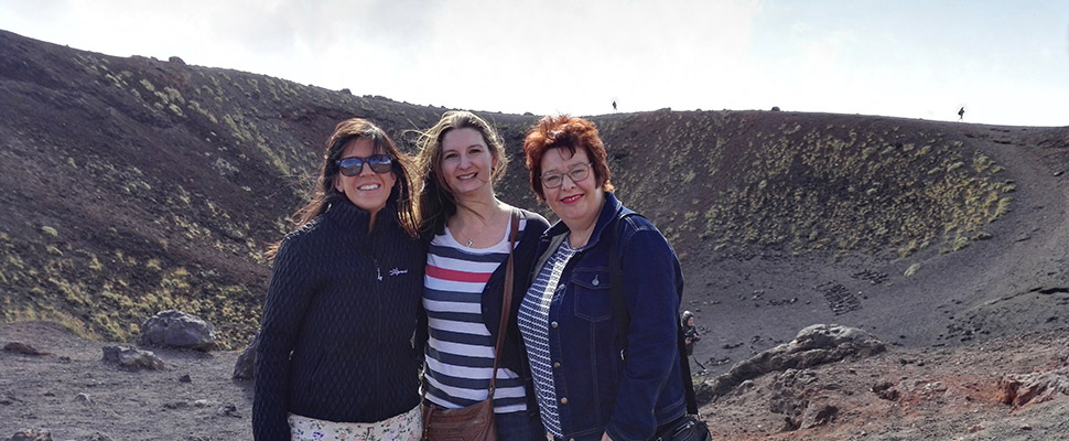 Clare at Mt Etna