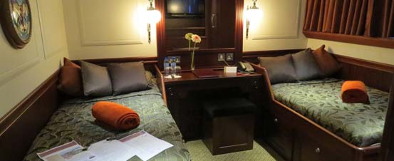 Cabin on the Spirit of Chartwell